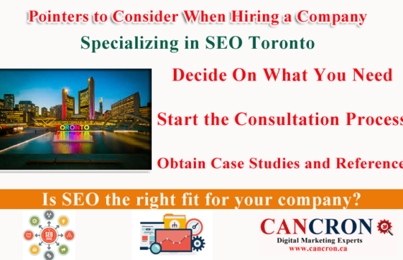 SEO Toronto Specializing Pointers to Consider When Hiring a Company